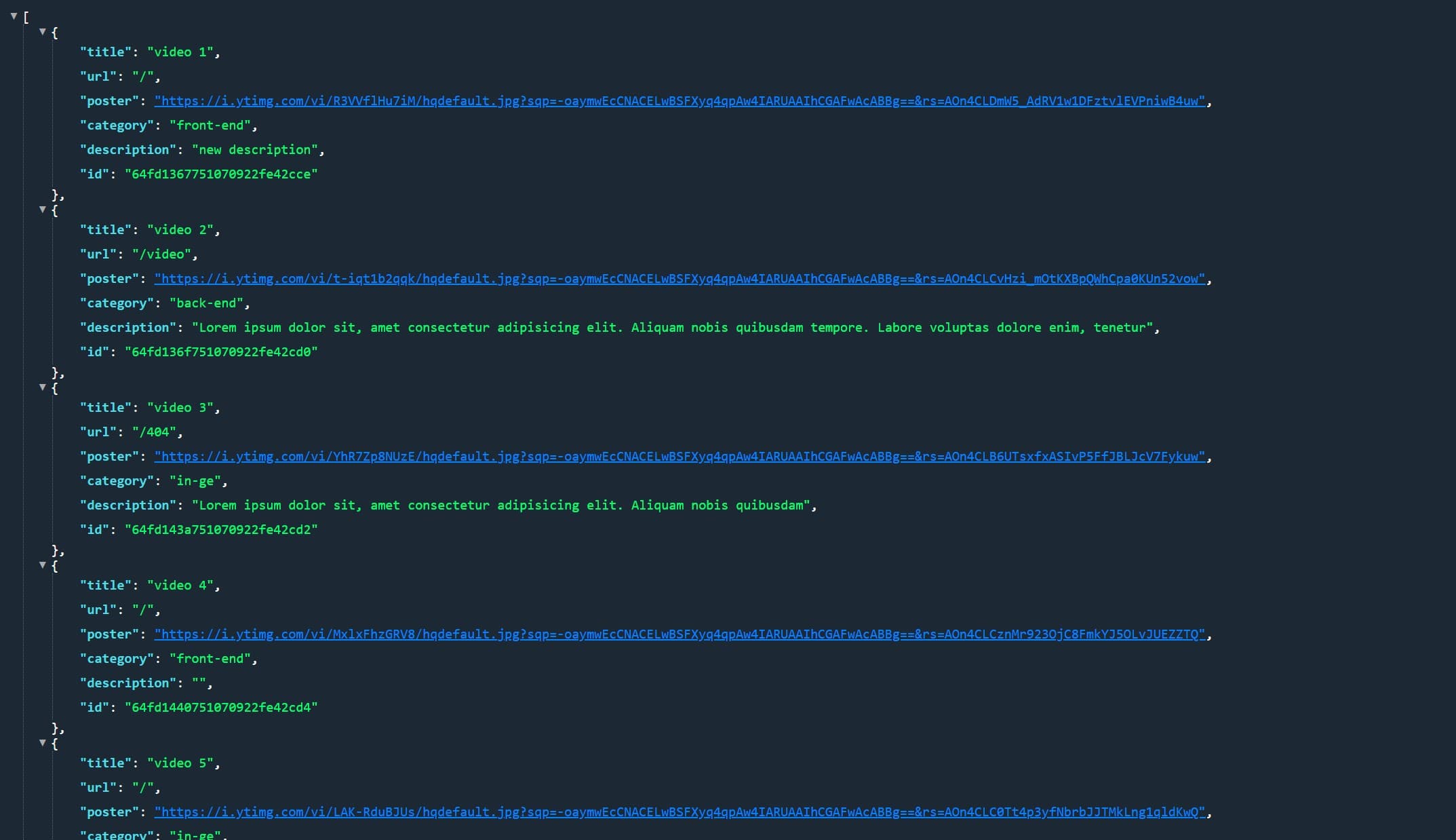 A screenshot of the project 'Shortener Frontend'
